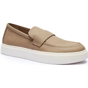Calvin Klein Skórzane loafersy - Półbuty męskie - miniaturka - grafika 1