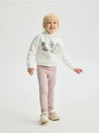 Spodnie i spodenki dla dziewczynek - Reserved - Ocieplane legginsy - fioletowy - miniaturka - grafika 1