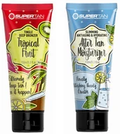 Balsamy i kremy do opalania - Supertan Tropical Fruits + After Tan Po Opalaniu Gratis - miniaturka - grafika 1