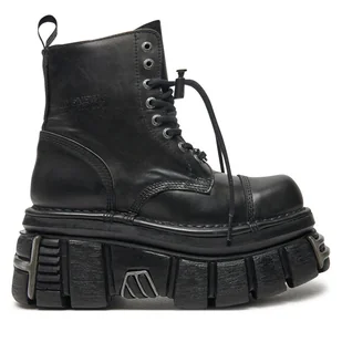 Glany NEW ROCK M-NEWMILI083-S37 Czarny - Glany damskie - miniaturka - grafika 1