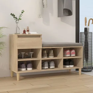 Lumarko Szafka na buty, dąb sonoma, 102x36x60 cm - Szafki na buty - miniaturka - grafika 1