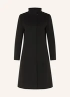 Płaszcze damskie - Icons Cinzia Rocca Płaszcz Wełniany schwarz - miniaturka - grafika 1