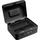 Sejfy i kasy pancerne - Kasetka na pieniądze 200 x 160 x 90 czarna - miniaturka - grafika 1