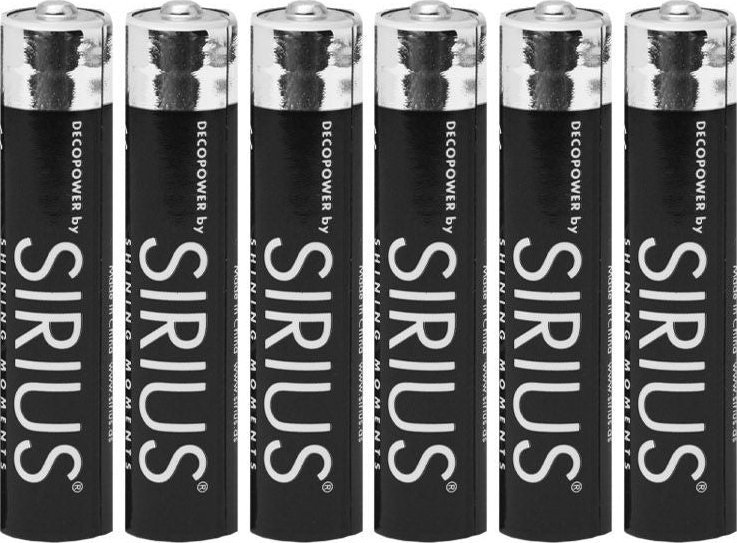 Sirius Sirius DecoPower AAAA batterier - 6 stk