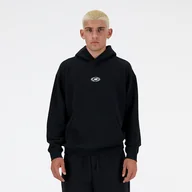 Bluzy męskie - Bluza męska New Balance MT41581BK  czarna - miniaturka - grafika 1