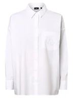 Bluzki damskie - JOOP! Bluzka damska Kobiety Bawełna biały jednolity, 36 - miniaturka - grafika 1