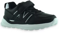 Buty dla chłopców - Sportowe buty dziecięce Clibee 179BLWH Czarne - miniaturka - grafika 1