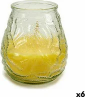 Świece - Świeca zapachowa żółta przezroczysta citronella 9 x 9,5 x 9 cm (6 sztuk) - miniaturka - grafika 1