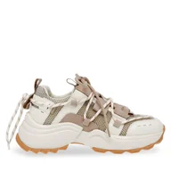 Sneakersy damskie - Sneakersy Steve Madden Tazmania Sneaker SM11002419-04005-TBE Brązowy - miniaturka - grafika 1