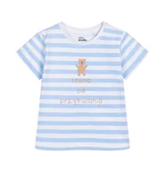 Bluzki dla niemowląt - T-shirt dla dziecka do 2 lat, z napisem Rosnę od przytulania, w paski - miniaturka - grafika 1