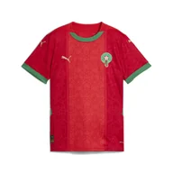 Koszulki sportowe damskie - Młodzieżowa koszulka domowa Maroko 2025 PUMA Red Archive Green - miniaturka - grafika 1