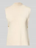 Kamizelki damskie - Bezrękawnik o kroju regular fit z dodatkiem wełny - miniaturka - grafika 1
