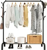 Wieszaki i stojaki - LeanToys Wieszak Stojący Na Ubrania Buty Szafa Wolnostojąca LEAN Toys - miniaturka - grafika 1