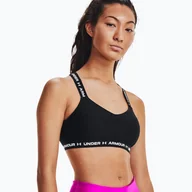 Bielizna sportowa damska - Biustonosz fitness Under Armour Crossback Low black/white/white - miniaturka - grafika 1