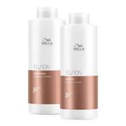 Zestawy kosmetyków damskich - Wella Fusion, zestaw XL intensywnie odbudowujący, szampon + odżywka - miniaturka - grafika 1