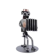 Figurki dekoracyjne - Metalowa figurka Akordeon. Prezent dla orkiestry - miniaturka - grafika 1