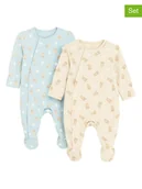 Śpiochy dla niemowląt - COOL CLUB Śpioszki (2 szt.) w kolorze żółtym i błękitnym - miniaturka - grafika 1