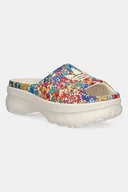 Klapki i japonki damskie - adidas Originals klapki Adifom Stan Slide damskie kolor beżowy na platformie JI2765 - miniaturka - grafika 1