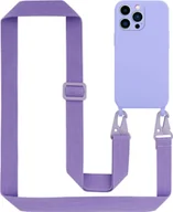 Etui i futerały do telefonów - Etui ochronne Cadorabo do Apple iPhone 13 PRO w kolorze fioletowym etui na telefon komórkowy z regulowaną długością paska na sznurku - miniaturka - grafika 1