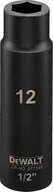 Klucze i nasadki - Dewalt nasadka 12mm 1/2c impact socket deep - miniaturka - grafika 1
