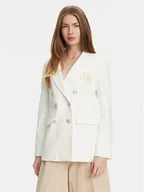 Marynarki i żakiety damskie - Marella Marynarka Baiocco 2513911024 Biały Slim Fit - miniaturka - grafika 1