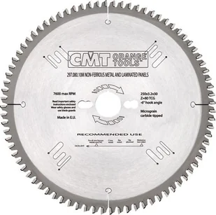 CMT piła HW D=165 F=20 Z=40 K=2,2/1,6 aluminium, mosiądz, kompozyt 296.165.40H - Tarcze do pił - miniaturka - grafika 1