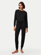 Piżamy damskie - Triumph Spodnie piżamowe Cozy Comfort 10216531 Czarny Regular Fit - miniaturka - grafika 1