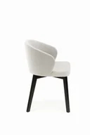 Krzesła - Flavio 5 krzesło tapicerowane szare nogi czarne - miniaturka - grafika 1