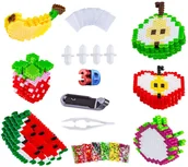 Prace ręczne dla dzieci - Koraliki Do Prasowania 3D Zestaw 3000 Szt Figurki Trójwymiarowe Owoce - miniaturka - grafika 1