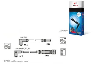 JANMOR Zestaw przewodów zapłonowych ABM2P - Akcesoria do układu elektrycznego - miniaturka - grafika 1