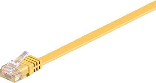 Microconnect V-UTP601Y-FLAT kabel sieciowy 1 m Cat6 U/UTP (UTP) Żółty - Kable sieciowe (1 m, Cat6, U/UTP (UTP), RJ-45, RJ-45, żółty)