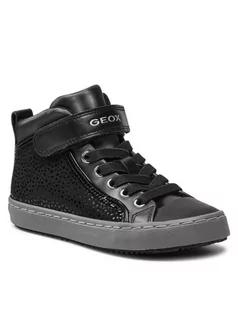Buty dla dziewczynek - Geox Trampki J Kalispera G. I J744GI 0DHAJ C9999 S Czarny - grafika 1