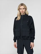 Kurtki i kamizelki sportowe damskie - Damska bluza dresowa z kapturem 4F BLD021 - miniaturka - grafika 1