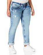 Spodnie damskie - Pepe Jeans Venus dżinsy damskie, Niebieski (000Denim Wq32), 34W - miniaturka - grafika 1