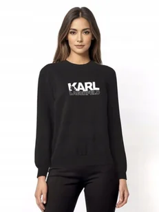 Karl Lagerfeld bluza damska czarna [rozmiar S] - Bluzy damskie - miniaturka - grafika 1