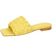 Klapki i japonki damskie - Melvin & Hamilton Klapki damskie Eglantine 1, żółty, 36 EU - miniaturka - grafika 1