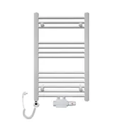 Grzejniki łazienkowe - Rebison Grzejnik łazienkowy wodno-elektryczny TRM 800 biały, Zestaw termostatyczny - Zestaw biały, Szerokość - 500 mm, Grzałka elektryczna - Biała 600 w - miniaturka - grafika 1