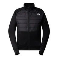 Bluzy męskie - Bluza The North Face Reaxion Hybrid 0A8946KT01 - czarna - miniaturka - grafika 1