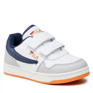 Buty dla chłopców - Sneakersy Fila - Arcade Velcro Kids FFK0043.13044 White/Medieval Blue - grafika 1