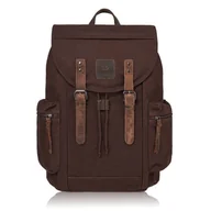 Plecaki - Plecak męski brązowy PAOLO PERUZZI GA414 - miniaturka - grafika 1