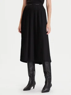 Calvin Klein Spódnica plisowana LV044D632G Czarny Regular Fit - Spódnice - miniaturka - grafika 1