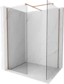 Ścianki i drzwi prysznicowe - Mexen Kioto ścianka prysznicowa Walk-in 150 x 105 cm, transparent, różowe złoto - 800-150-202-60-00-105 - miniaturka - grafika 1