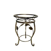 Kwietniki - Kwietnik metalowy 55 cm złota patyna - miniaturka - grafika 1