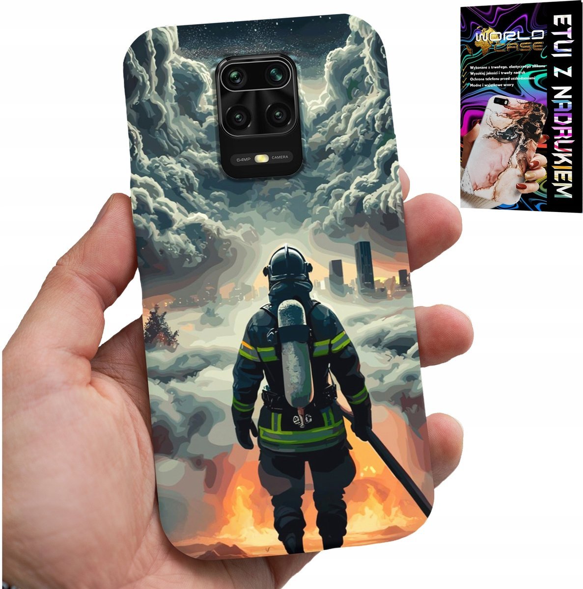 ETUI DO XIAOMI NOTE 9 PRO / 9S - STRAŻ POŻARNA POŻAR STRAŻAK OBUDOWA CASE