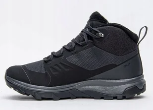 Buty damskie zimowe Salomon Outsnap turystyczne trekkingowe 38 czarny - Buty trekkingowe damskie - miniaturka - grafika 1