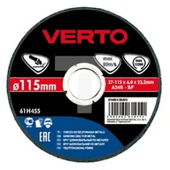 Akcesoria do elektronarzędzi - Verto TARCZA SZLIFIERSKA 115X22.2X6 MM zakupy dla domu i biura 61H455 - miniaturka - grafika 1