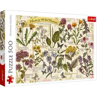 Puzzle 500 elementów Zielnik zioła lecznicze (37478). od 10 lat - Puzzle - miniaturka - grafika 1