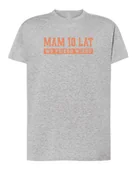 Koszulki i topy damskie - Koszulka Śmieszna Personalizowana Nie Jestem Taki Stary Szary melanż L - miniaturka - grafika 1