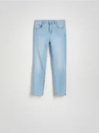 Spodnie damskie - Reserved - Jeansy slim push up - niebieski - miniaturka - grafika 1