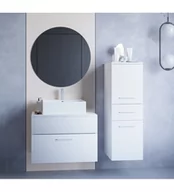 Meble łazienkowe - Łazienka BUSTO biały laminat - miniaturka - grafika 1